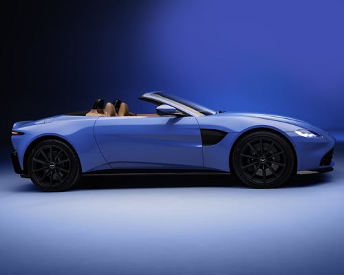 aston martin unveils vantage roadster with world's fastest convertible roof