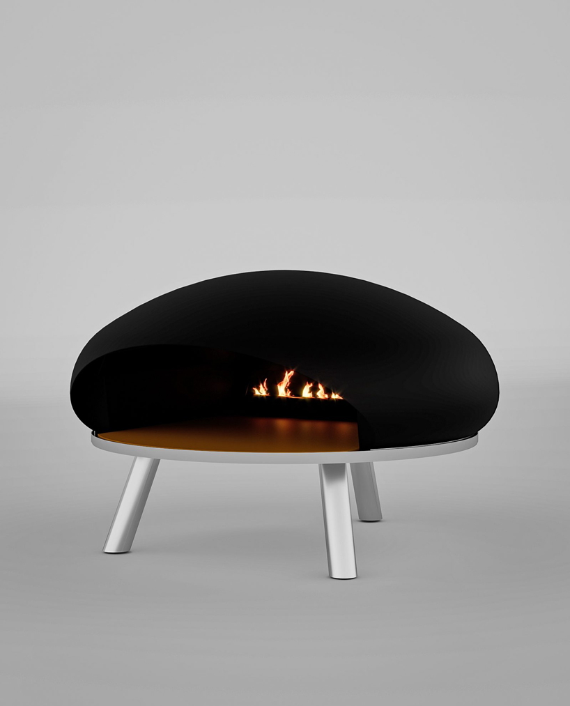 giacomo fava designs sleek and sculptural pizza ovens for clementi