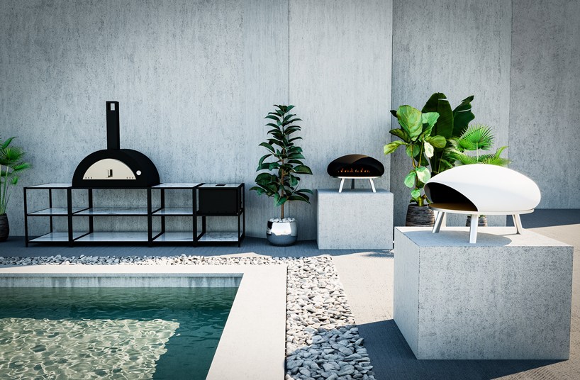 giacomo fava designs sleek and sculptural pizza ovens for clementi