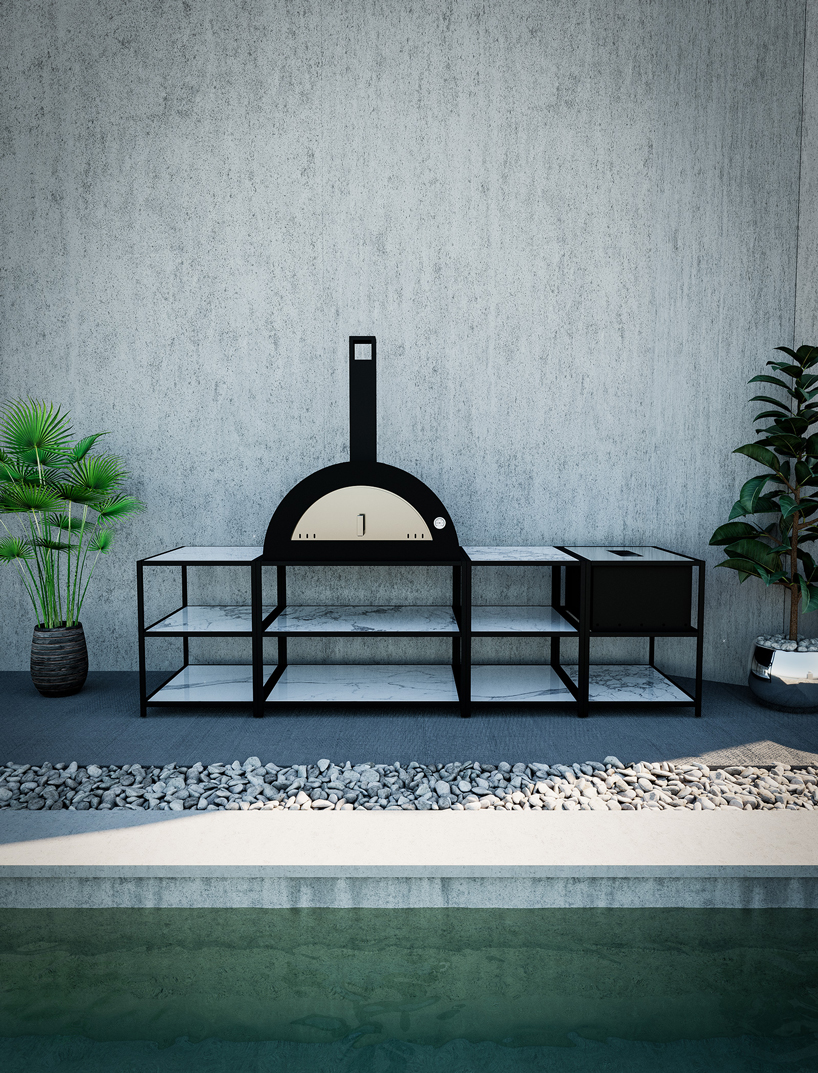 giacomo fava designs sleek and sculptural pizza ovens for clementi