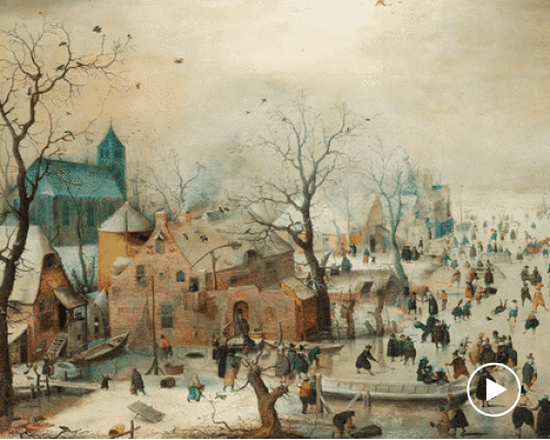 hendrick avercamp's 17th century painting is brought to life in stop motion animation