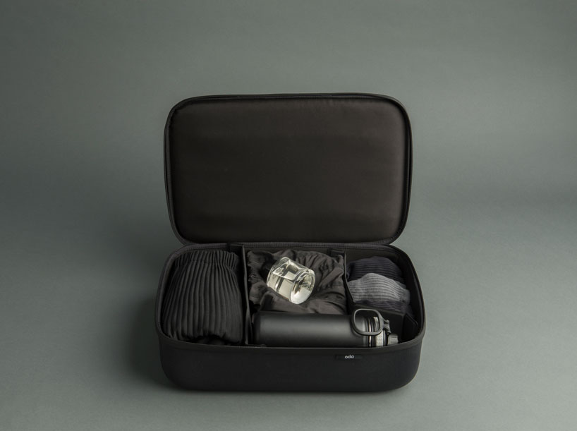hop by LAYER x ODA is a modular bag that transitions from office to airport designboom
