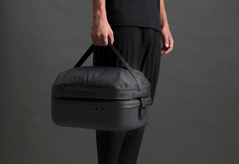 hop by LAYER x ODA is a modular bag that transitions from office to airport designboom