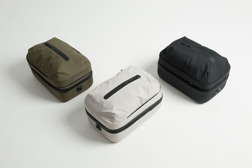 hop by LAYER x ODA is a modular bag that transitions from office to airport designboom