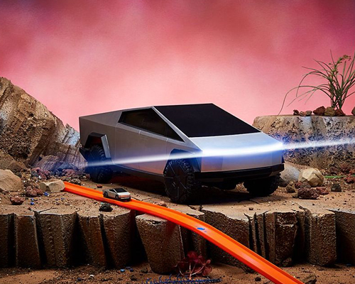 hot wheels unveils remote-controlled tesla cybertruck toy