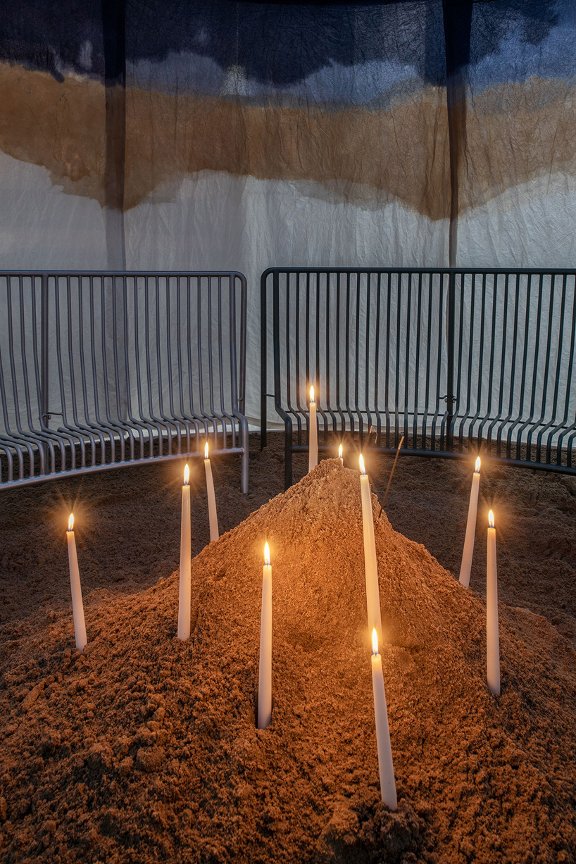 massproductions' bell tent installation at stockholm design week asks visitors to slow down