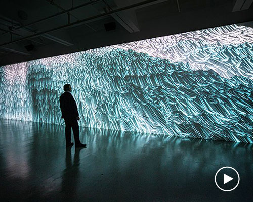 oscillations by miguel chevalier transforms music into colorful moving graphics