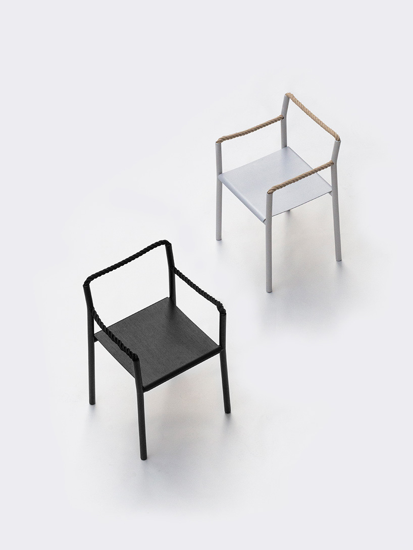 ronan & erwan bouroullec's rope chair for artek encourages creativity in posture