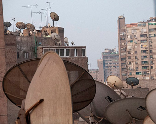 satellite dishes in north african cities, photographed by manuel alvarez diestro