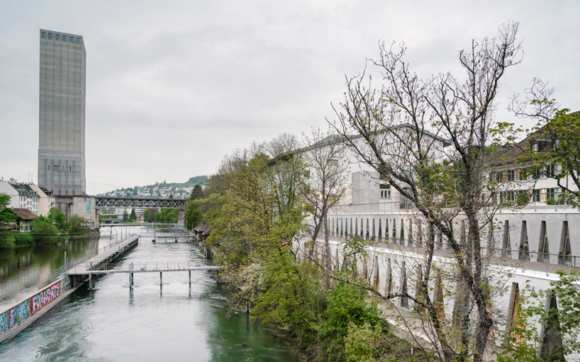 barozzi veiga clads tanzhaus zürich in façade of repetitive triangular openings