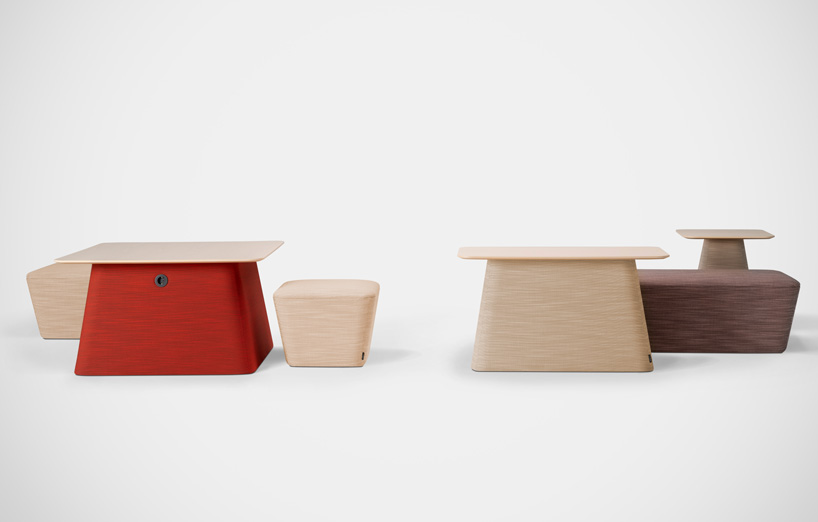 teruhiro yanagihara draws from japanese stone gardens in 'osaka'collection for OFFECCT