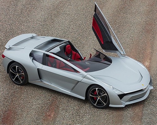 open-top GFG style bandini dora electric car sports extended halo frame
