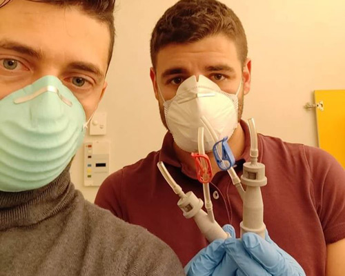 italian engineers and fabricators volunteer to rapidly 3D-print respirator valves