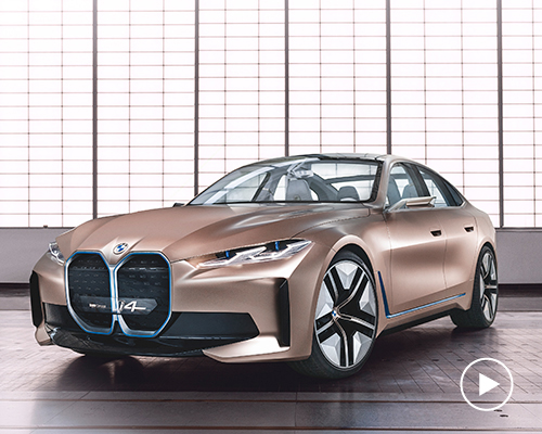 pure-electric BMW concept i4 shapes sporty yet sustainable gran coupe
