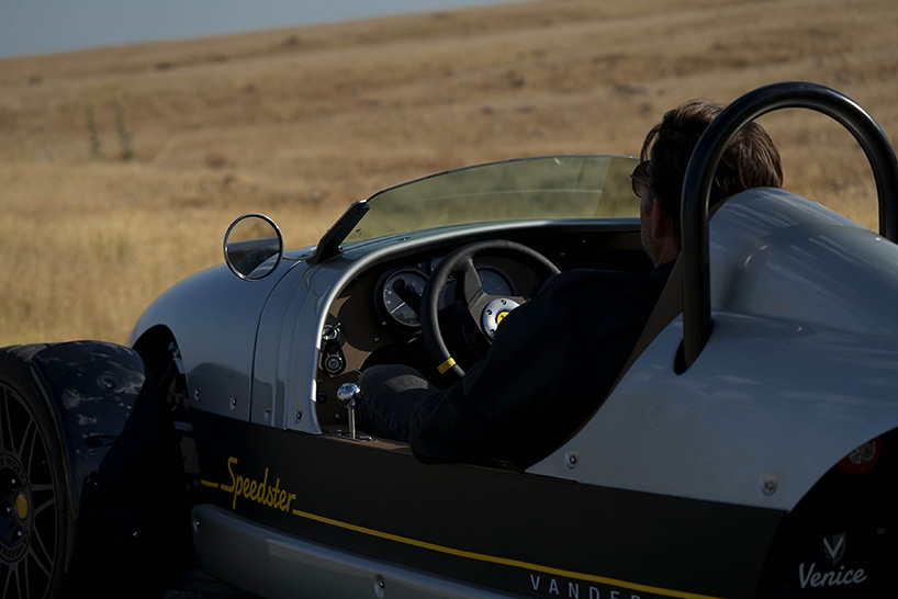 the vanderhall venice GT is a half car, half motorcycle nostalgic roadster - 9