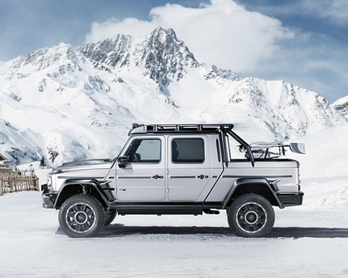 the brabus 800 adventure XLP is a mercedes-AMG G63 turned into powerful pickup truck