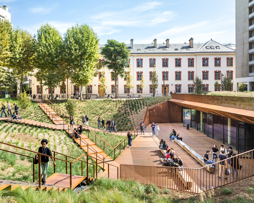chartier dalix transforms a former military barracks into a university campus in paris