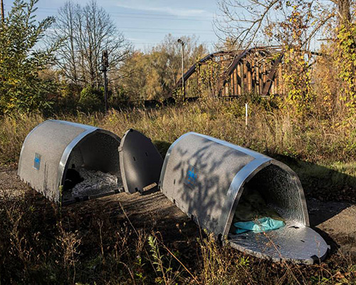 iglou is an insulated, waterproof shelter for homeless people