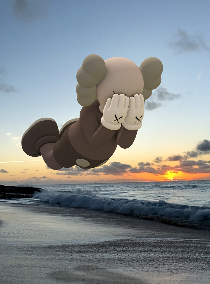 KAWS & acute art launch monumental AR sculptures in 12 locations around the world