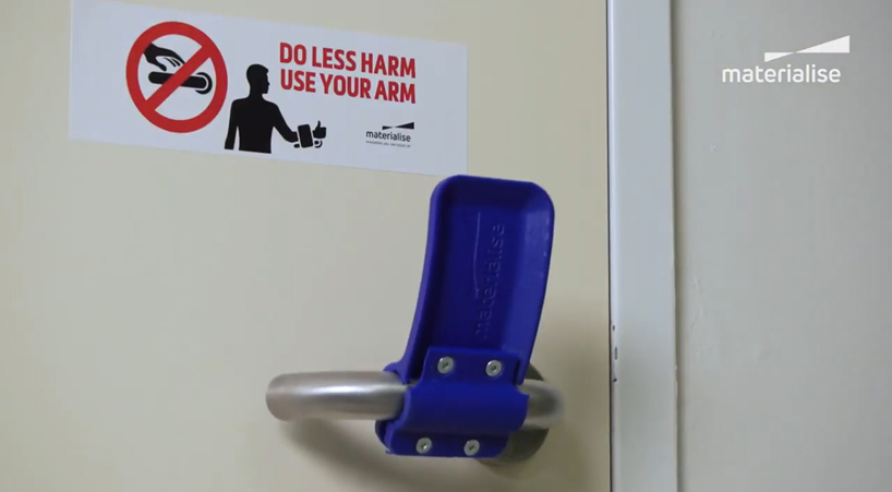 coronavirus door handle