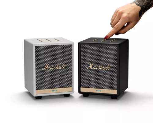 the mini marshall speaker is a tiny cube with huge sound (and alexa)