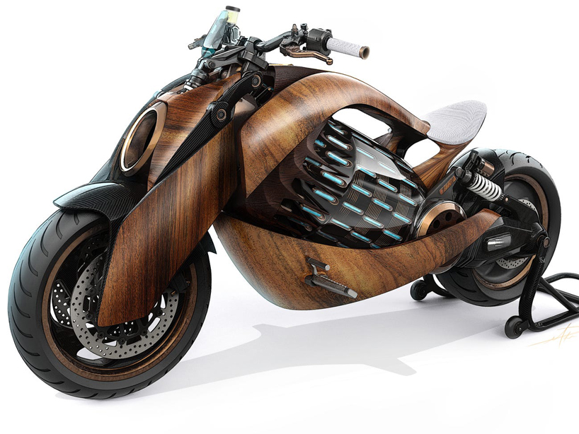 newron motors releases curved wooden electric motorcycle with full specs - 6