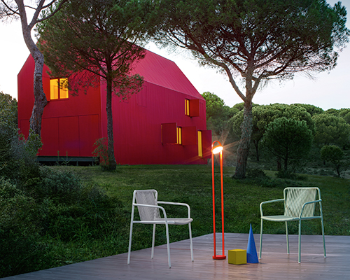 pedrali places indoor and outdoor collections around fairy tale-like casa 3000