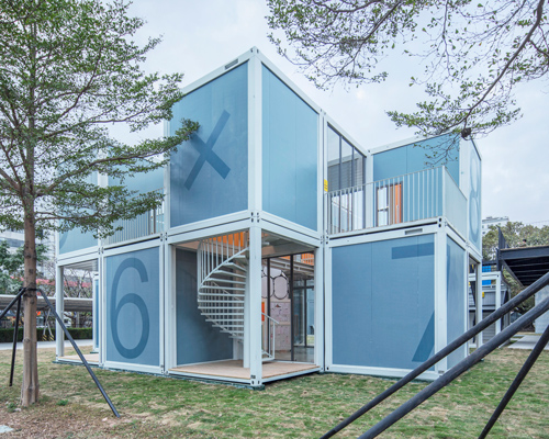 in only 3 days, PAO constructs modular pop-up school in shenzhen: 'plugin learning blox'