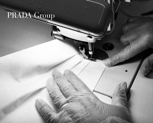 prada to produce medical overalls + masks for healthcare personnel in response to COVID-19