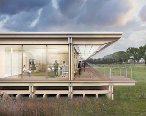 studio prototype designs prefabricated 'vital house' to combat COVID-19