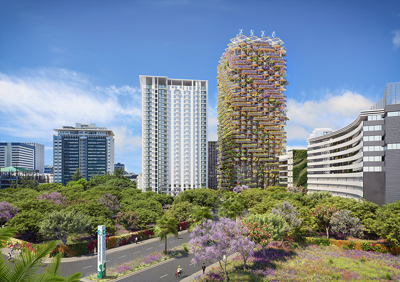 Vincent Callebaut Plans Rainbow Tree, Modern Tower House Plans Philippines