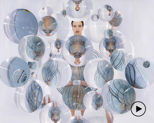 vincent leroy distorts iris van herpen's 'hypnosis' collection through a magnifying lens