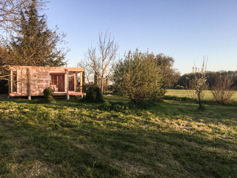 2m26 uses local timber to build a small holiday home in the french countryside designboom