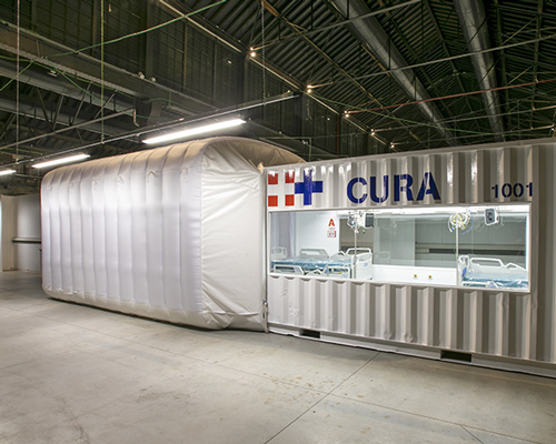 CURA shipping container ICUs open in turin to combat COVID-19