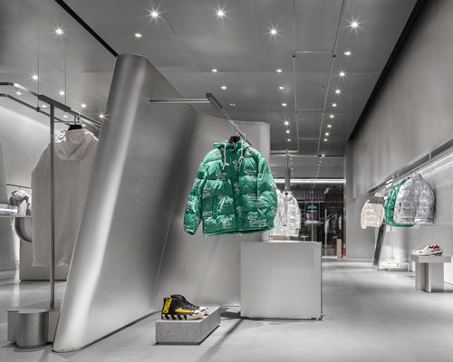 DAS lab wraps cool stainless steel around a concept store in shijiazhuang, china