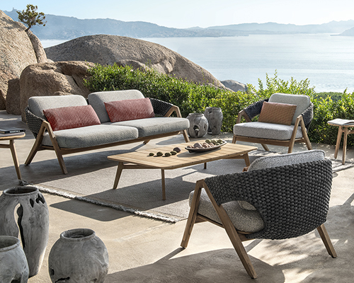 ethimo 'knits' new outdoor furniture pieces by patrick norguet