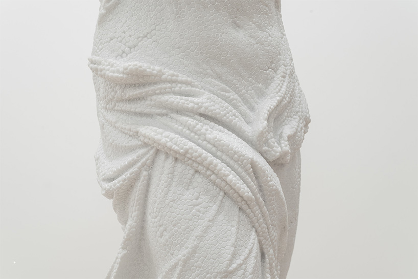 fabio viale transforms marble into polystyrene, rubber and plastics