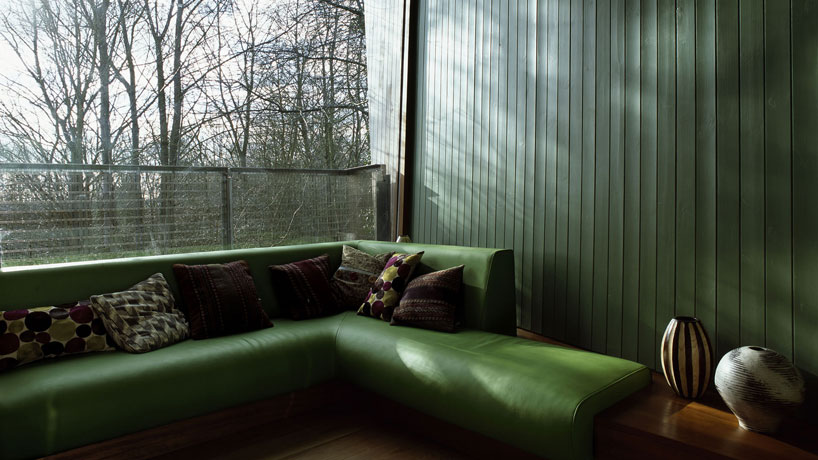 featherstone young builds a house with folding green roofs in rural england designboom