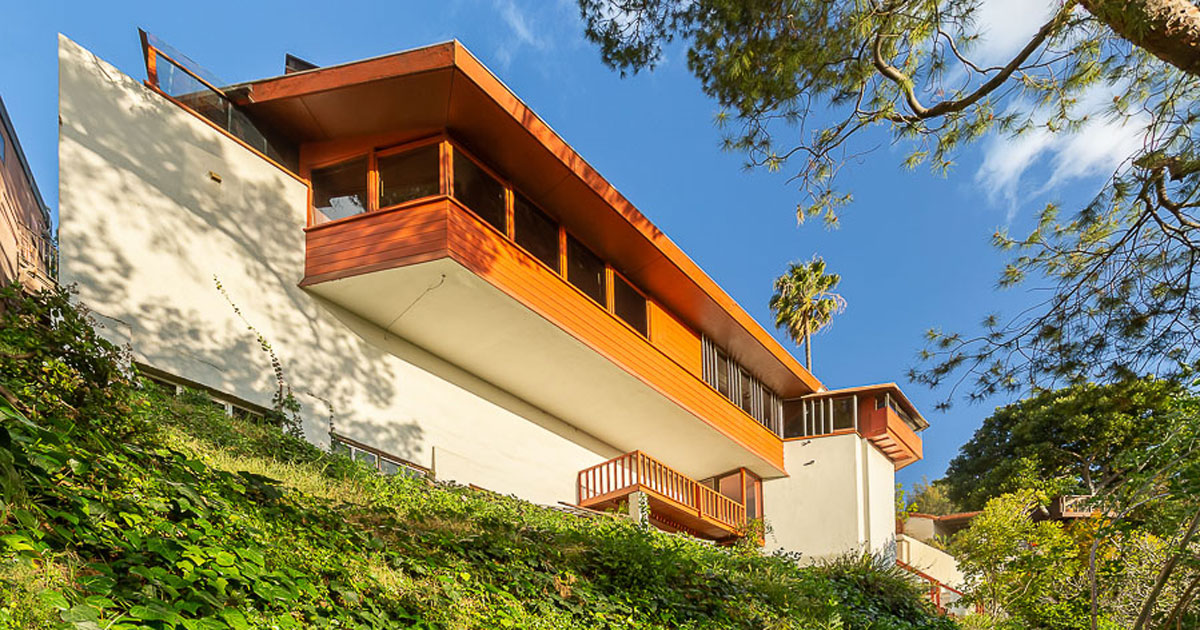 john lautner’s 1940 hillside residence goes on sale for $1.6M in california