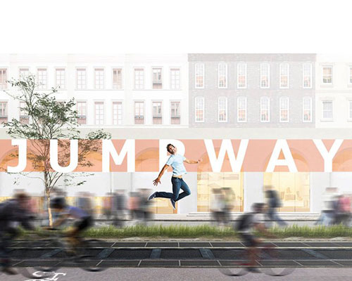 jumpway proposes a fun way to bounce through the city after lockdown