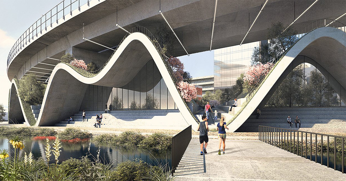 LMTLS proposes undulating structure to revitalize honggye stream in seoul, korea