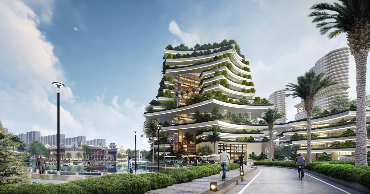 LWK + PARTNERS' waterfront development proposes a greener lifestyle for zhongshan, china - Designboom