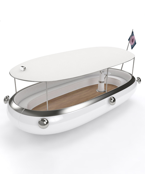 michael young designs electric commuter boat as alternative transport link in hong kong