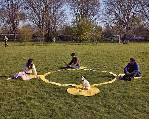 paul cocksedge imagines a social distancing blanket for a post-lockdown world