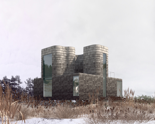 plum island house by CO-G playfully rethinks typical new england architecture