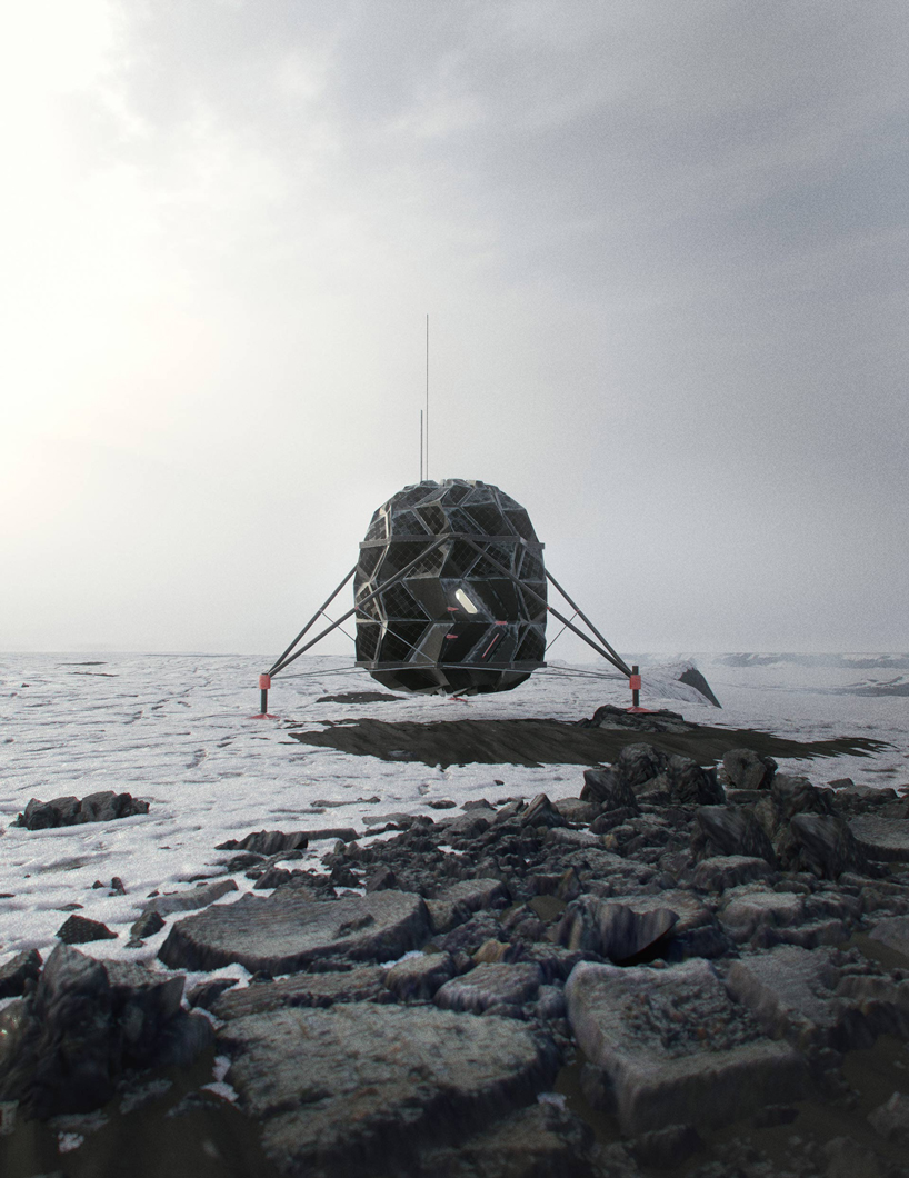 SAGA designs origami-inspired habitat for living on the moon lunark