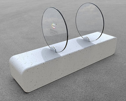 'shield' is a bench to fight COVID-19 designed by antonio lanzillo & partners