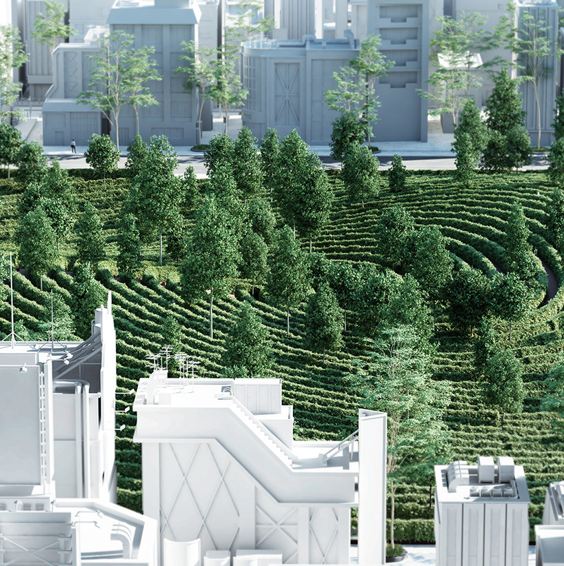 studio precht designs a fingerprint-shaped park for physical distancing