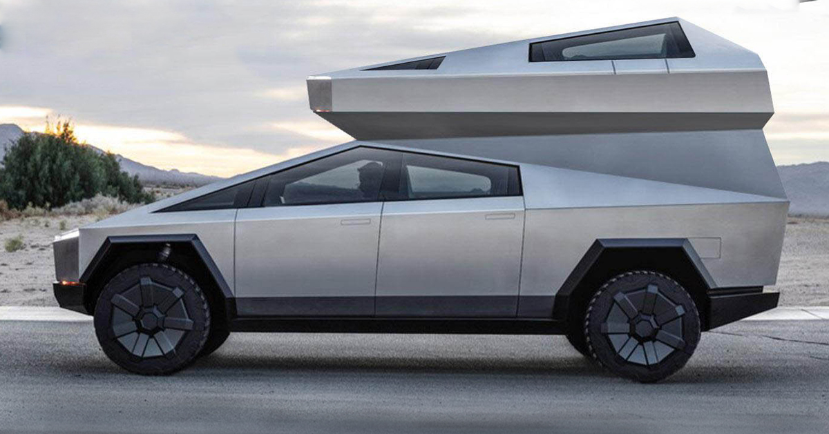 The Cybertruck Camper Concept Builds On Tesla S Bulletproof Off Roader