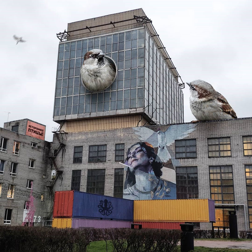 supersized animals take over the city in fantastical images by vadim solovyov designboom
